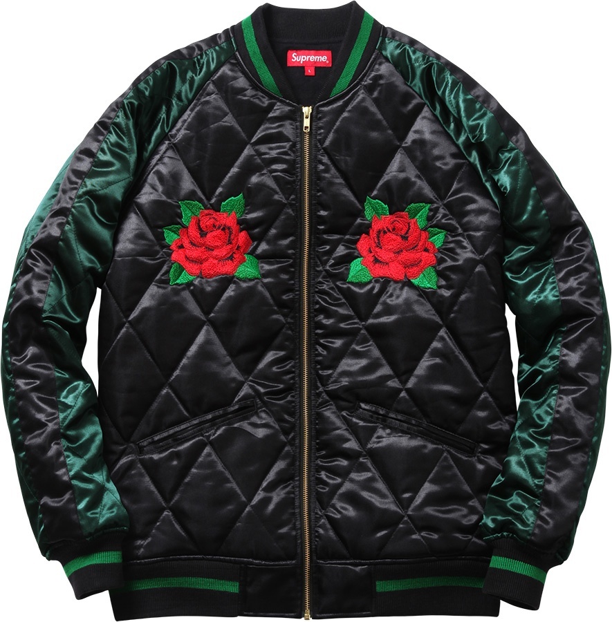 Quilted Satin Bomber view 2